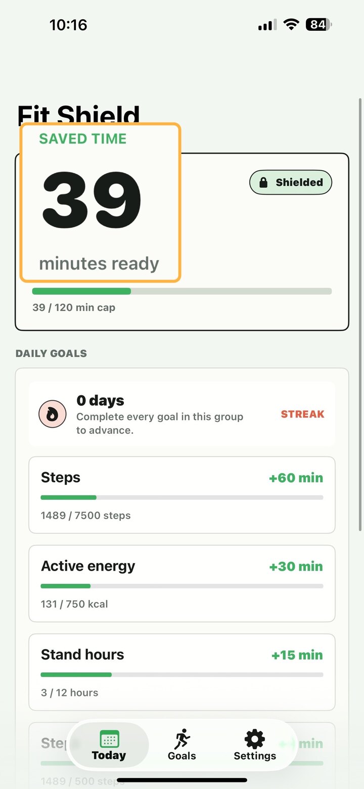 Fit Shield screenshot